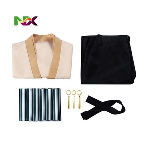 Costume de cosplay <span class=keywords><strong>One</strong></span> <span class=keywords><strong>Piece</strong></span> Anime <span class=keywords><strong>Zoro</strong></span> Wano Country avec combinaison en polyester pour adultes unisexes, Halloween, spectacle sur scène - Product Image 3