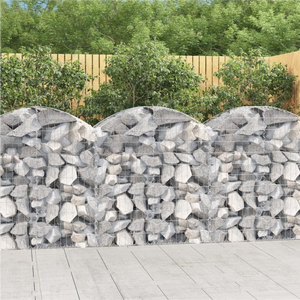 Arched <strong>Gabion</strong> Basket Garden Alien Landscape Rock Retaining Wall Silver <strong>Steel</strong> Wire Garden <strong>Gabion</strong> Box - Product Image 3