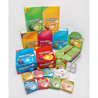 Emballage personnalisé avec logo, chewing-gum Crazy Roll, saveurs de fruits, rouleaux de chewing-gum