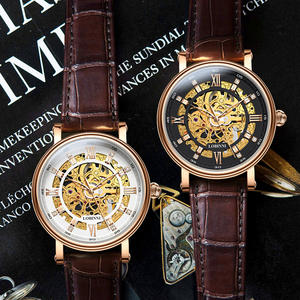 <span class=keywords><strong>Orologio</strong></span> <span class=keywords><strong>Automatico</strong></span> da Uomo di Lusso con Quadrante Scheletrato, Zirconi e Cristallo Zaffiro - Product Image 5