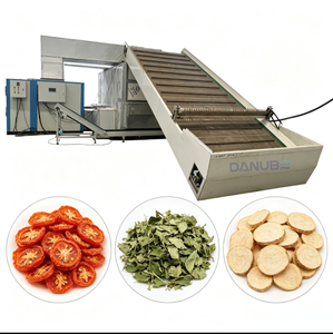 Industrial Continuous Mesh Belt <b>Drying</b> Line PLC Automatic Peanut Grain Vegetable Dehydrator <b>Equipment</b> - Product Image 1