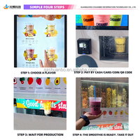 Máquina Expendedora de Smoothies de Frutas Saludables, Totalmente Automática, Comercial, con Integración SDK POS, Gráficos Personalizados, Pantalla Táctil Metálica