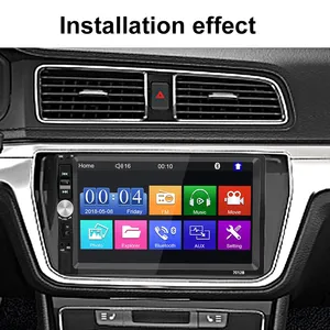Aux BLE Music 7 Inch Double 2 Din Stereo Touch Screen FM Stereo Radio With MP5 Player And Carplay For Android Auto And For Apple