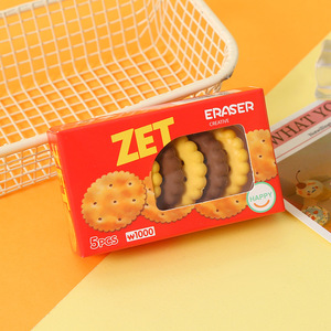 Nouvelle Tendance Gomme <span class=keywords><strong>Kawaii</strong></span> Amusante en Forme de Biscuit, Gomme en Caoutchouc Durable pour Étudiants, Fournitures de Papeterie pour Devoirs, Écriture et <span class=keywords><strong>Dessin</strong></span> - Product Image 3