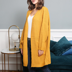 <strong>Best</strong>-Selling Women's Casual Autumn Winter New Knitted Long-Sleeved Flap Pocket <strong>Cardigan</strong> Pants Sweater - Product Image 2