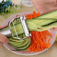 Roestvrijstalen Dunschiller Groentemeloen Fruit Aardappel Wortelkomkommer Multifunctionele Rasp Dunschiller Snijmachine