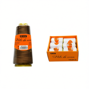 Filo da Cucito Ilan 2750 M Giallo Denim Scuro 38 Colori Confezione da 12 Pezzi - Product Image 1