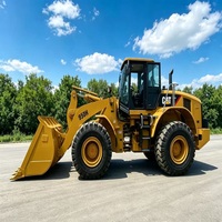 Chargeuse sur pneus CAT 950H d'occasion en stock avec réservoir de carburant de 247 L, godet de 3,2 m³, haute efficacité pour le déplacement de terrains et le chargement