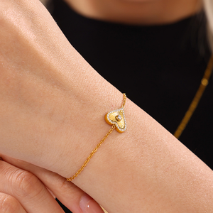 Chaînes en acier inoxydable 18K <span class=keywords><strong>de</strong></span> luxe, tendance, étanches, avec pendentifs géométriques mignons (cœur, croix, étoile, lune, fleur porte-bonheur) et zircon, pour soirée - Product Image 6