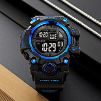 Montres sportives SKMEI 2245 pour homme, montres de sport à grand cadran, résistantes à l'eau 50m, montres numériques pour garçons