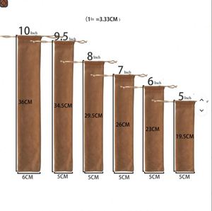 Housse de protection en tissu velours recyclable pour éventail, portefeuille, accessoires capillaires et ceintures - Écologique, taille personnalisable - Product Image 3