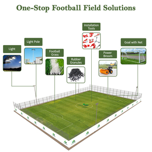 Césped Artificial Sintético Verde Resistente al Fuego e Impermeable <span class=keywords><strong>de</strong></span> 20 mm <span class=keywords><strong>de</strong></span> Fácil Instalación para Campos <span class=keywords><strong>de</strong></span> Fútbol - Product Image 2