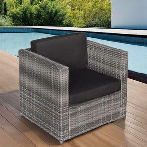 Made in Vietnam Modern All-Weather Washable <b>Rattan</b> <b>Sofa</b> Set with Polyester Cushion for Garden Furniture - Product Image 4
