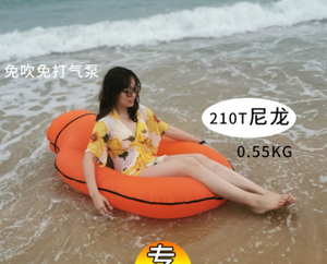 Loại Mới 2021 Trọng Lượng Nhẹ Vải Nylon Bơm Hơi Nổi Lounger Ghế Nước Võng Bè Không Bơm Yêu Cầu Hồ Bơi Raft Lounges - Product Image 6