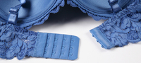 Ensemble de lingerie BINNYS en dentelle fantaisie, 2 pièces, grande taille, soutien-gorge push-up à armatures souples et rembourrage doux, broderie, pour femmes