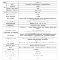 Haut-parleur de conférence en cascade sans fil 2,4 G et USB avec 4 microphones pour réunions Zoom et Teams