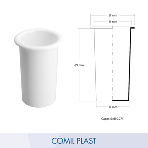 High Quality European Style Plastic Insert Inner <b>Vase</b> for White Porcelain Adult <b>Grave</b> Memorial Glossary Photo COMIL PLAST Brand - Product Image 4