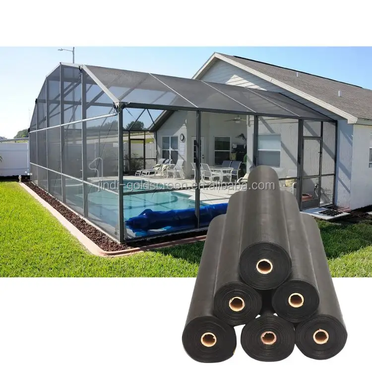 JINDI High Tensile 18x14x0.013" Pool   Patio Screen Pool Enclosures Outdoor Mosquito Net