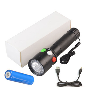 Lampe torche LED rechargeable à 3 couleurs changeantes, dôme de signalisation routière, rouge, blanc, vert, torche de signalisation ferroviaire, 1000 lm - Product Image 5