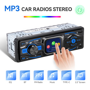 Reproductor MP3 para Auto Podofo 1 DIN con Pantalla Táctil de 2.2'', Bluetooth Dual, USB/SD/AUX/FM, Carga Rápida Tipo-C, <span class=keywords><strong>Radio</strong></span> para Auto OEM/ODM - Product Image 5