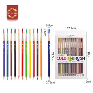 Xin Bowen perlengkapan menggambar seni kuas lukisan, dengan pensil cat air 2 dalam 1 desain alat seni sketsa cat - Product Image 2