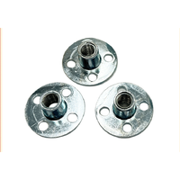 M5 M6 M8 M10 6-32 1/4-20 5/16-18 3/8-16T Écrou Attaches de Zinc plaqué base ronde T écrou trois quatre brad trou tee écrou
