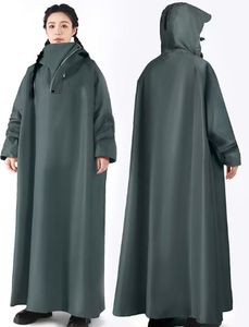 <span class=keywords><strong>Chubasquero</strong></span> de material grueso de cuerpo completo de estilo largo para ciclistas y ciclistas de bicicletas eléctricas, uso unisex para adultos - Product Image 6