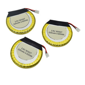 Li-ion LiPo battery 363027 <strong>3</strong>,7 V 225mAh round lithium polymer battery - Product Image 3