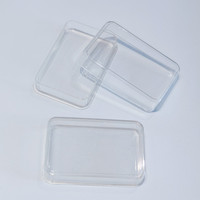Petite boîte rectangulaire Boîte en plastique dur Conteneur de stockage des aliments Boîte de nourriture pour bonbons au safran