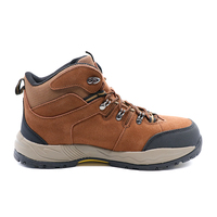 Chaussures de sécurité MaxiTough en cuir suédé à coupe moyenne, semelle en caoutchouc générale, embout en acier, chaussures industrielles pour hommes
