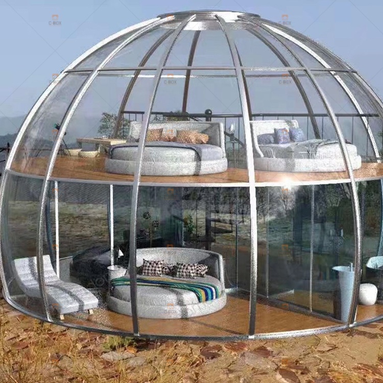 Роскошный водонепроницаемый наружный прозрачный купол из ПВХ под заказ