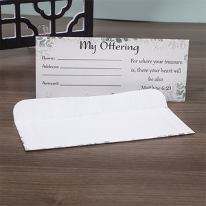 Nhà thờ cung cấp kinh doanh & Wallet phong cách trắng cầu nguyện tithe Tặng phong bì - Product Image 3
