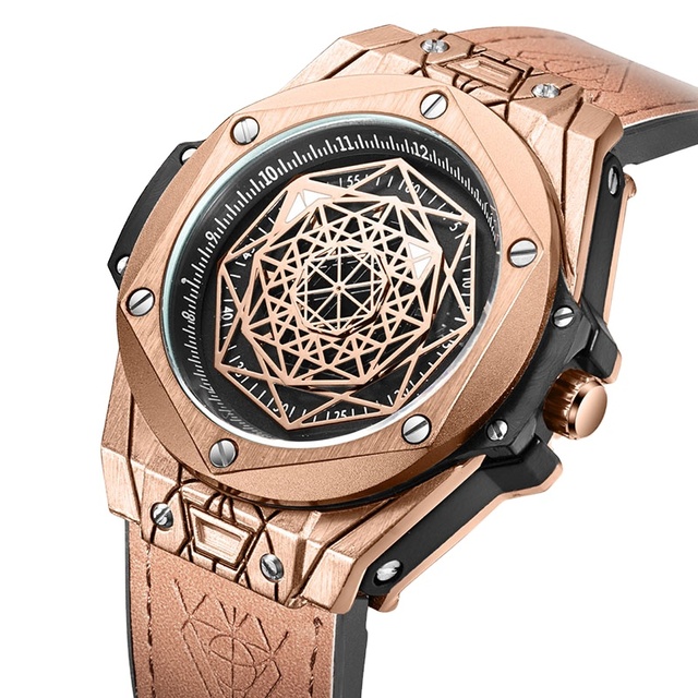 Wholesale Watch Factory Original Watch Fashion Leather Quartz Movement Watch for Man