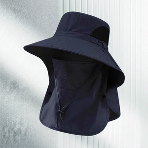 Chapeau de pêche unisexe anti-UV, style pêcheur, personnalisé, pour activités de plein air et alpinisme, protection solaire respirante avec couvre-visage, idéal pour l'été - Product Image 2