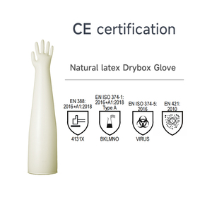 قفازات عمل نيتريل سميكة احترافية قفازات واقية من النتريل من صندوق عزل كيميائي صندوق قفاز حماية شديدة - Product Image 4