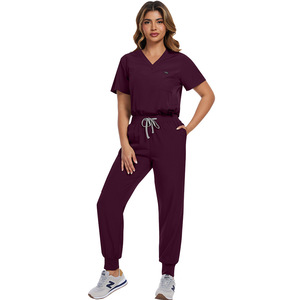 Nuovo Set di Camici Medici da Donna 2026 con Scollo a V e Maniche Corte, in Denim <span class=keywords><strong>XL</strong></span> per Ospedale/Clinica, con Spandex, per Infermiere e Laboratori Medici - Product Image 6