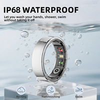 Bracelet connecté intelligent contrôlé par application avec suivi du sommeil, de la fréquence cardiaque et de la température ; compatible avec les plateformes Android et iOS.