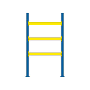 ชั้นวางของขนาด2025X1100X3500มม. พร้อมด้วย3คู่ของ tragbalken สำหรับ8 europaletten 2200 kg fachlast/tragbalkenpaar - Product Image 1