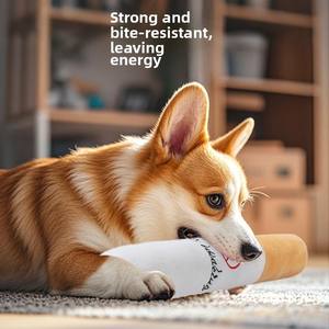 Juguete de Peluche con Diseño de Cigarrillo para Perros Bichón, Alivia el Aburrimiento, Resistente a Mordidas y Golpes, para Masticar y Limpiar los Dientes de Cachorros - Product Image 4