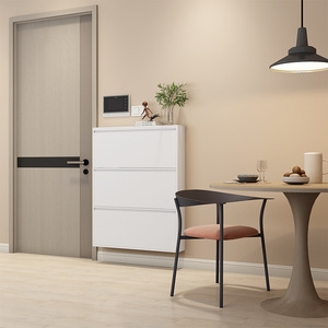 ตู้เก็บรองเท้าบางเฉียบ ความจุขนาดใหญ่ สไตล์สแกนดิเนเวียน มินิมอล ดีไซน์โลหะพับได้ ประหยัดพื้นที่ ใช้ในบ้าน - Product Image 3