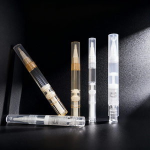 Stylo vide rechargeable personnalisé de 2 ml, 4,8 ml, 5 ml pour huile à cuticules, stylo transparent à clic pour brillant à lèvres, stylo d'emballage blanc dentaire pour adultes - Product Image 1