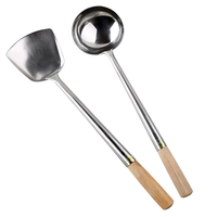 Ensemble d'ustensiles de cuisine en acier inoxydable pour hôtel, spatule à fentes, écumoire, louche, cuillère à soupe, passoire, ustensiles de cuisine pour restaurant