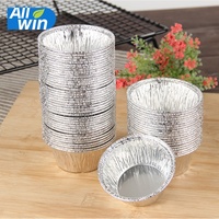 ALLWIN-TR72 Fast Food Einweg Aluminium Back folie Tassen schwere Zinn Eierkuchen Form Muffin Tasse Backform