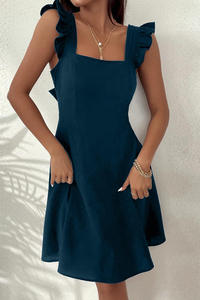 Nuova Gonna a Trapezio da Donna Stile Rurale con Volant e Schiena Scoperta per Vacanze e Spiaggia Sehe Fashion - Product Image 5