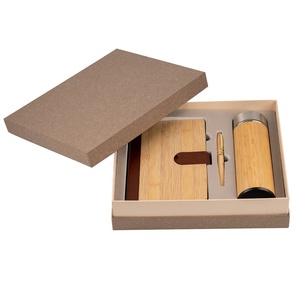 Business regalo Set legno Eco in bambù A5 diario quaderno con penna tazza termica - Product Image 3