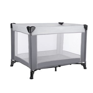 <span class=keywords><strong>Barrière</strong></span> de sécurité pour <span class=keywords><strong>enfant</strong></span> en coton et polyester écologiques, amovible, pour parc pour bébé et protection des tout-petits, noir/gris - Product Image 1