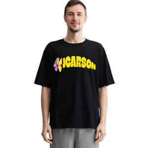 Camiseta Vintage Personalizada 100% Algodón Jersey Pyrograph Imprimir Diseño Estilo Casual 220 Gramos <span class=keywords><strong>Tela</strong></span> Peso Impresión Digital - Product Image 3