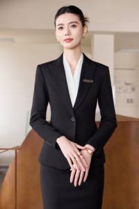 Traje de Oficina Profesional <span class=keywords><strong>para</strong></span> Gerente de Hotel, Uniforme de Negocios <span class=keywords><strong>para</strong></span> Otoño e Invierno, Ropa de Trabajo <span class=keywords><strong>para</strong></span> Recepción y Oficina - Product Image 5