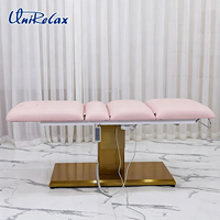 Table de massage électrique réglable moderne Unirelax, en cuir PU, avec cadre en métal, mousse haute densité, pliable, pour salon, hôpital