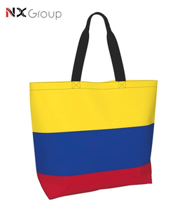 Sacs de courses fourre-tout avec drapeau national colombien, cadeau souvenir pour les supporters de football en gros - Product Image 4
